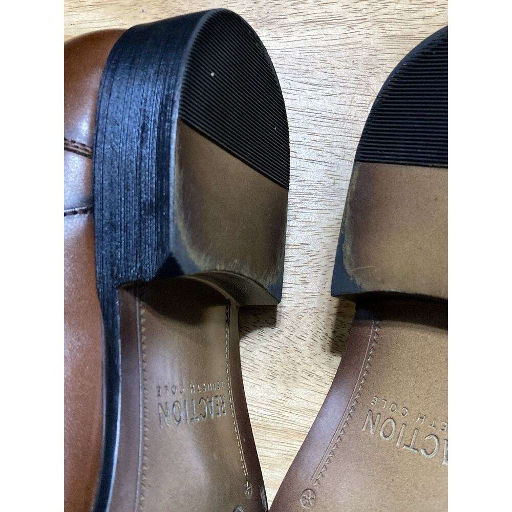 Kenneth Cole Brock Loafers Mens 11 Brown Leather Slip On Dress Shoes - Picture 10 of 11